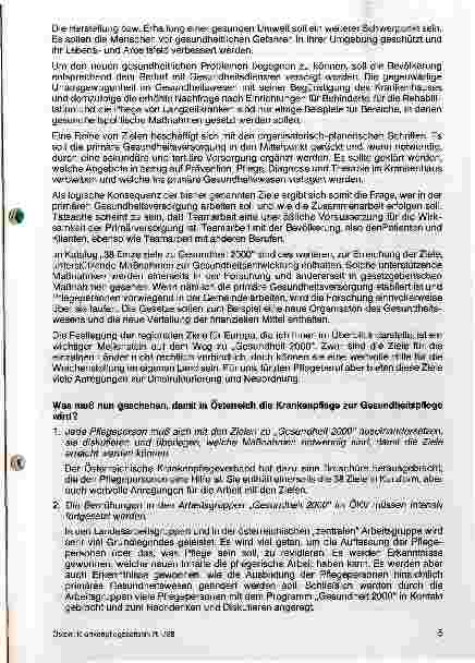Vorschauseite 2: Die Krankenpflege auf dem Weg zur Gesundheitspflege