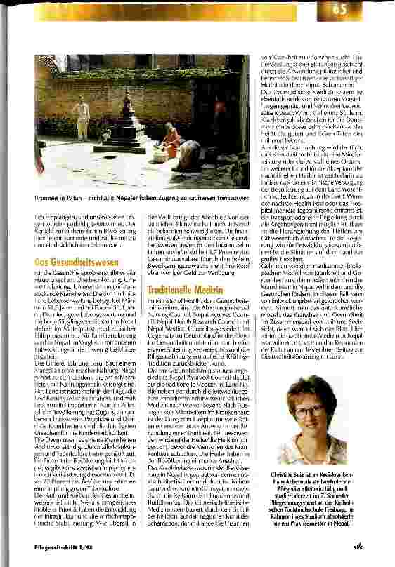 Vorschauseite 2: Ich bin arm, habe ich doch nur einen Gott und nur ein Leben Pflegeausbildung und Gesundheitssystem in Nepal/Teil 1