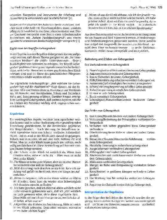 Vorschauseite 2: Die Klinik ist keine gute Mutter, aber sie ist eine Mutter Beitrag zur Erhebung von Bedürfnissen akutpsychiatrischer Menschen