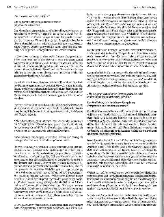 Vorschauseite 3: Die Klinik ist keine gute Mutter, aber sie ist eine Mutter Beitrag zur Erhebung von Bedürfnissen akutpsychiatrischer Menschen