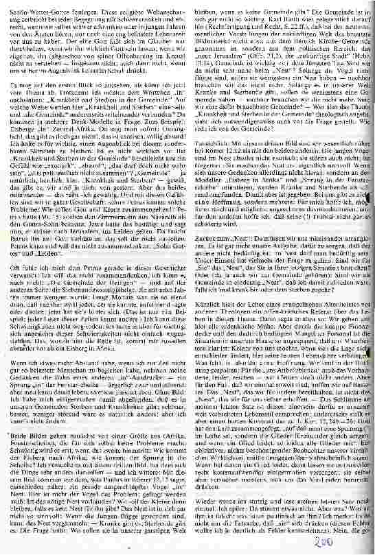 Vorschauseite 3: Krankheit und Sterben in der Gemeinde Theologische Erwägungen