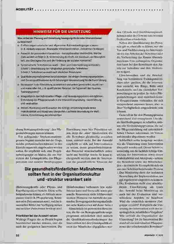 Vorschauseite 3: Mehr Kraft durch Prävention