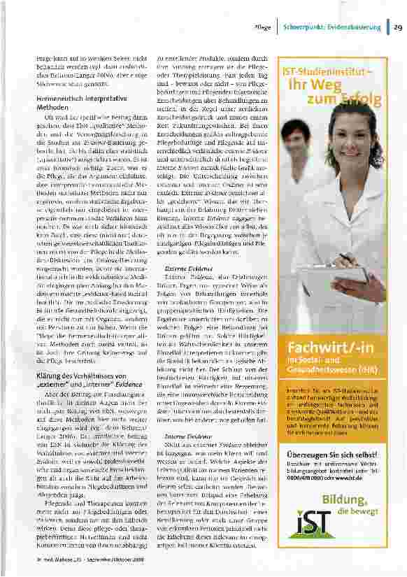 Vorschauseite 2: Evidence-based Nursing and Caring