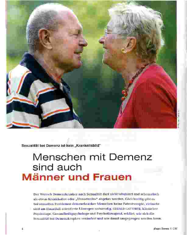 Vorschauseite 1: Menschen mit Demenz sind auch Männer und Frauen