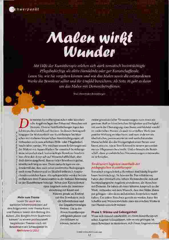 Vorschauseite 1: Malen wirkt Wunder