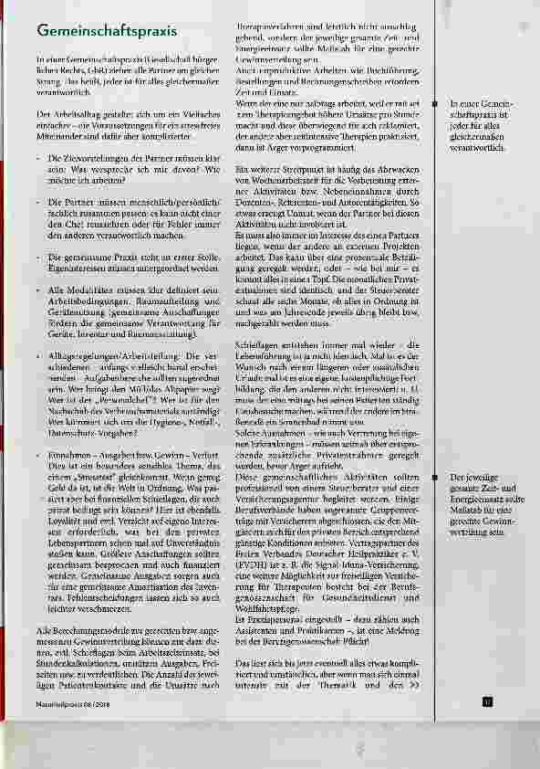 Vorschauseite 3: Praxismanagement: Einzelkämpfer oder Teamplayer?
