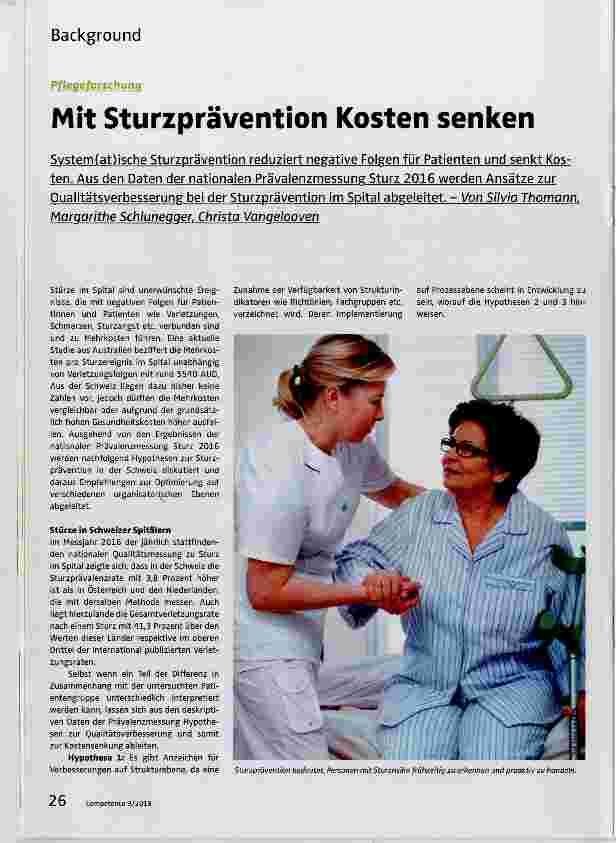 Vorschauseite 1: Mit Sturzprävention Kosten senken