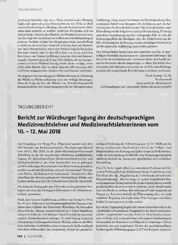 Vorschauseite 3: Ererbter Schmerzensgeldanspruch bei lebensund leidensverlängernder Maßnahme