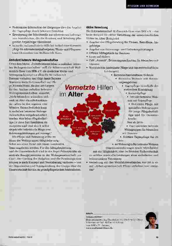 Vorschauseite 2: Vernetzte Hilfen im Alter