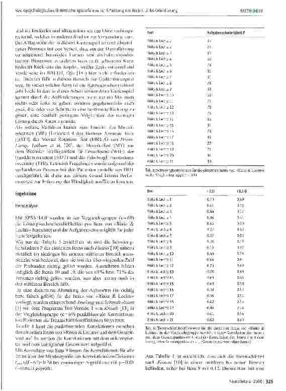 Vorschauseite 5: Neuropsyehologisches Untersuchungs verfahren zur Erfassung der Rechts-Links-Orientierung