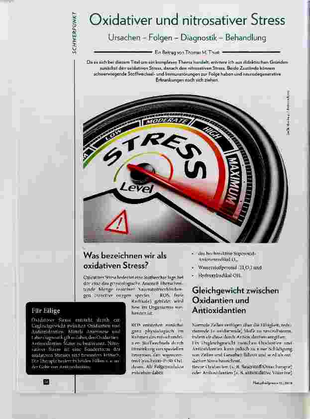Vorschauseite 1: Oxidativer und nitrosativer Stress