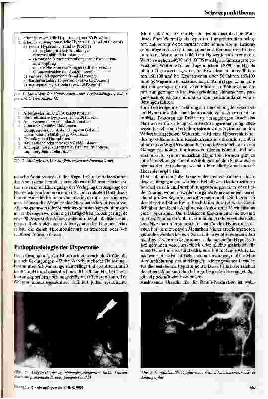 Vorschauseite 2: Renovaskuläre Hypertonie Ein durch Veränderungen der Nierenarterien verursachtes Krankheitsbild und seine Therapie