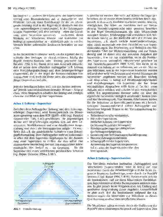 Vorschauseite 4: Der Supervisionsvertrag - Anregungen für die Absprachen zwischen Institutionen, Teams und Supervisoren