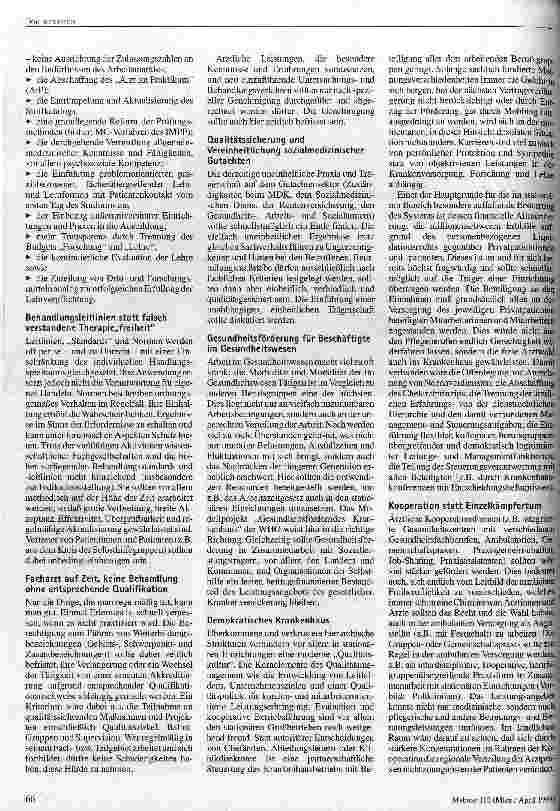Vorschauseite 6: VDÄÄ/VDPP-Memorandum Patientenrechte und Ethik, Qualität und Patientenschutz