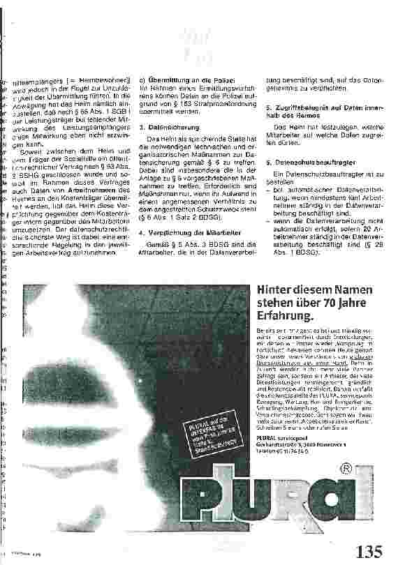 Vorschauseite 3: Datenschutz im Altenheim