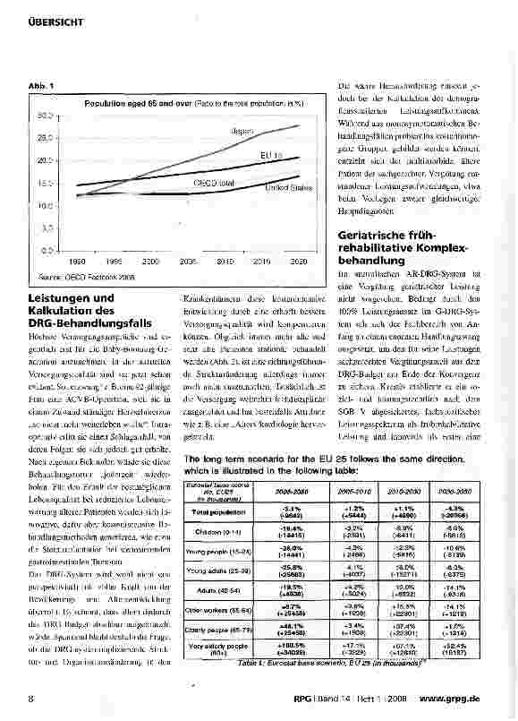 Vorschauseite 2: Demografieinduzierte Multi-Morbidität - Komplexleistung im DRG-Vergütungssystem