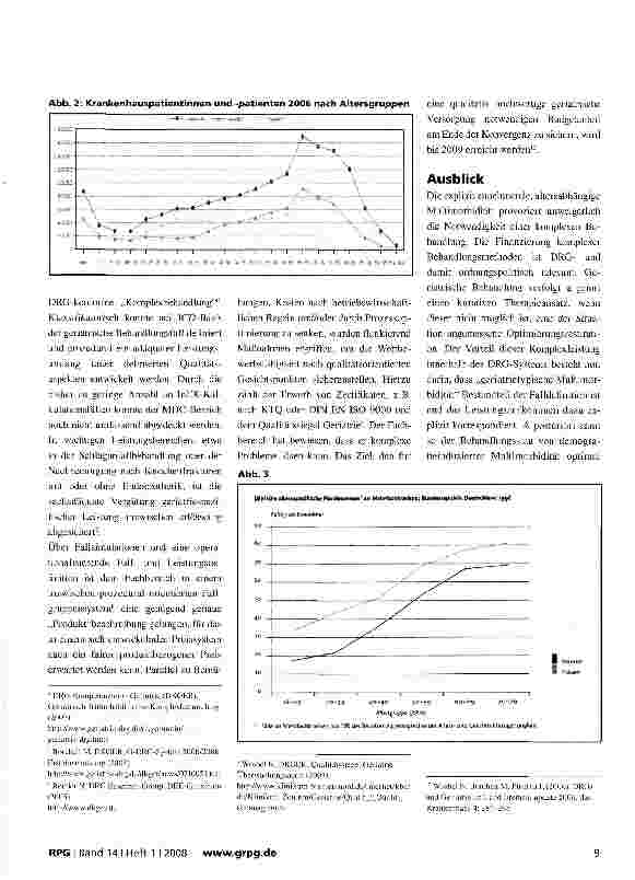 Vorschauseite 3: Demografieinduzierte Multi-Morbidität - Komplexleistung im DRG-Vergütungssystem