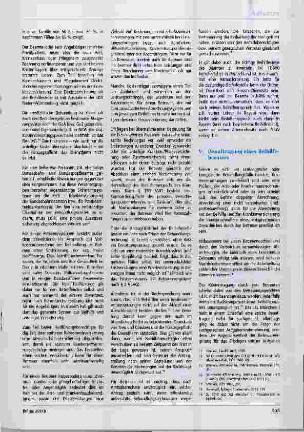 Vorschauseite 3: Besonderheiten bei der Führung von Betreuungen für Beamte (und deren Angehörige)