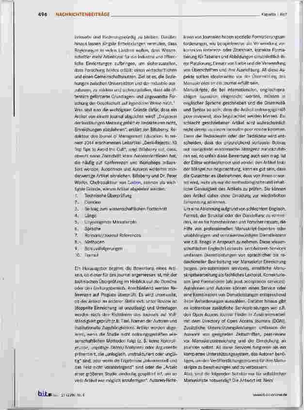 Vorschauseite 2: Der steinige Weg zur Veröffentlichung und die Rolle von Universitäten und Autoren