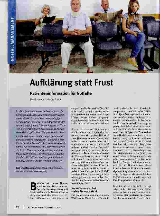 Vorschauseite 1: Aufklärung statt Frust