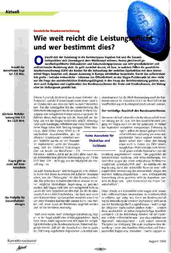 Vorschauseite 1: Wie weit reicht die Leistungspflicht - und wer bestimmt dies? Gesetzliche Krankenversicherung