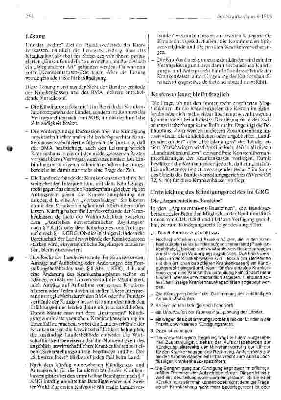 Vorschauseite 2: Kündigung - die neue Methode der Krankenhausplanung