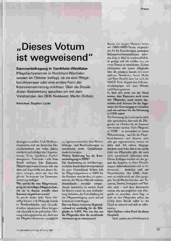 Vorschauseite 2: Dieses Votum ist wegweisend