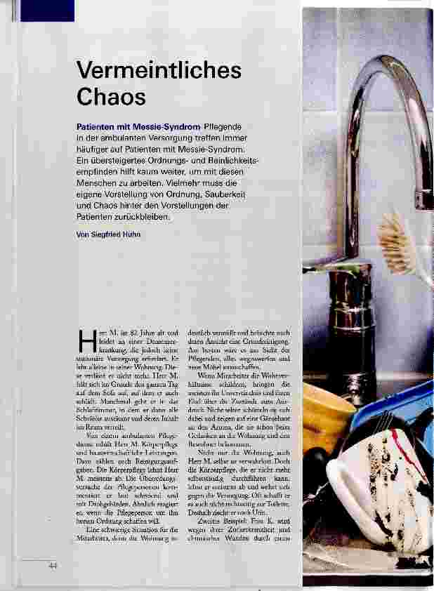 Vorschauseite 1: Vermeintliches Chaos