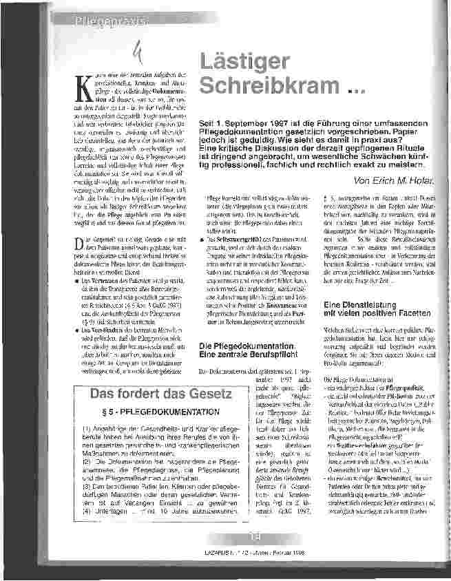 Vorschauseite 1: Lästiger Schreibkram