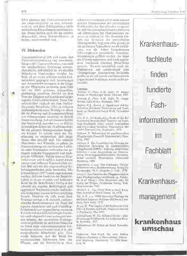 Vorschauseite 3: Zur Fluktuationsneigung bei psychiatrischen Pflegekräften