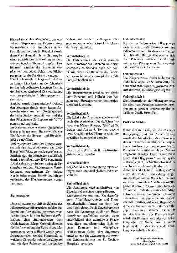 Vorschauseite 3: Krankenpflege ist ein Kunstwerk Qualität im Pflegedienst durch Umsetzung des Pflegeprozesses