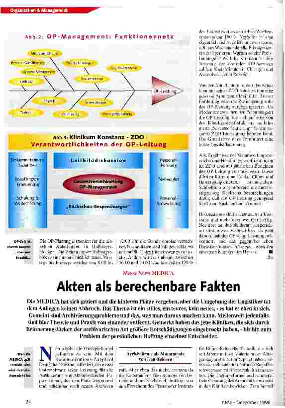Vorschauseite 2: OP-Management und ZDO - OP als Servicecenter I