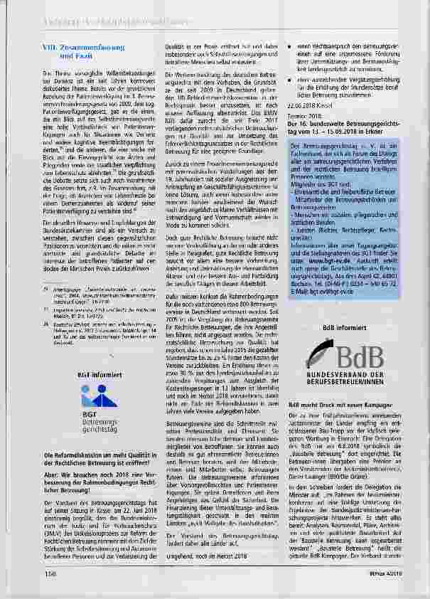 Vorschauseite 4: Vorsorgliche Willensbekundungen bei Demenz