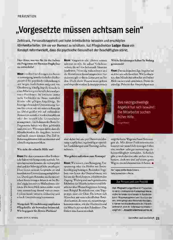 Vorschauseite 1: Vorgesetzte müssen achtsam sein