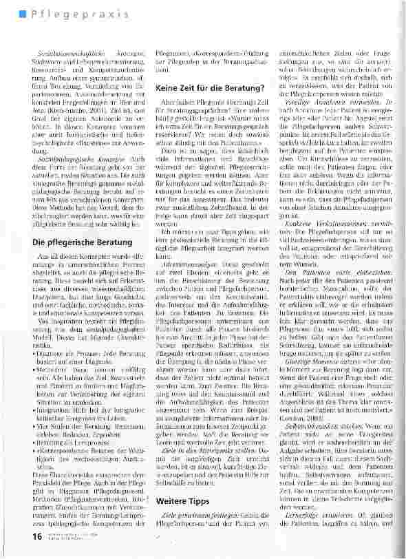 Vorschauseite 3: Eine eigenständiscge pflegerische Tätigkeit