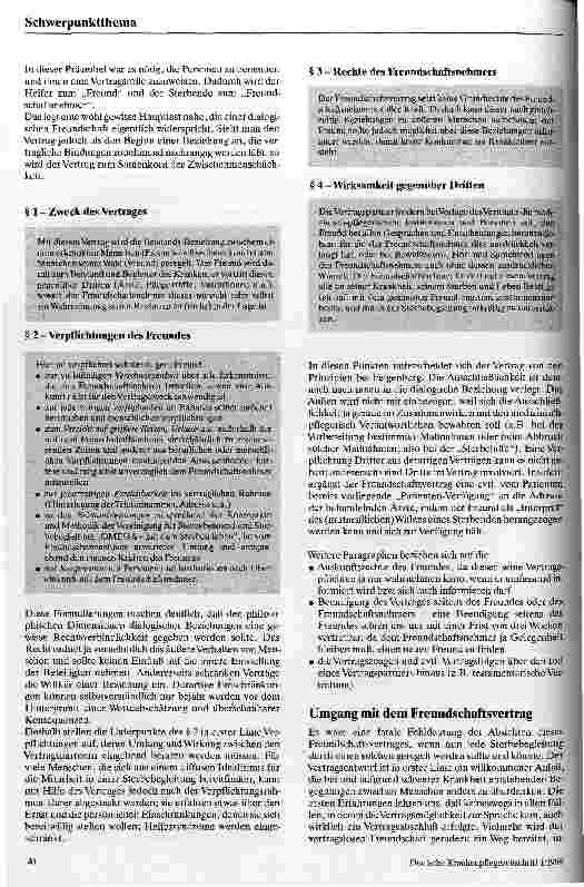 Vorschauseite 3: Vom sozialen Ort des Sterbens Ein Vertrag zwischen einem Schwerkranken und einem Freund