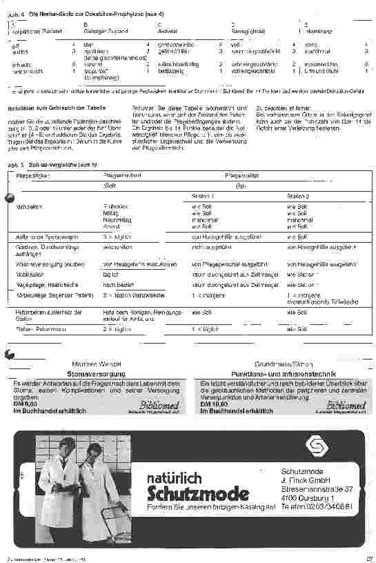 Vorschauseite 3: Die Entwicklung von Pflegestandards in der Krankenpflege 4. Folge: Qualitätsbeurteilung und Personalbedarfsplanung