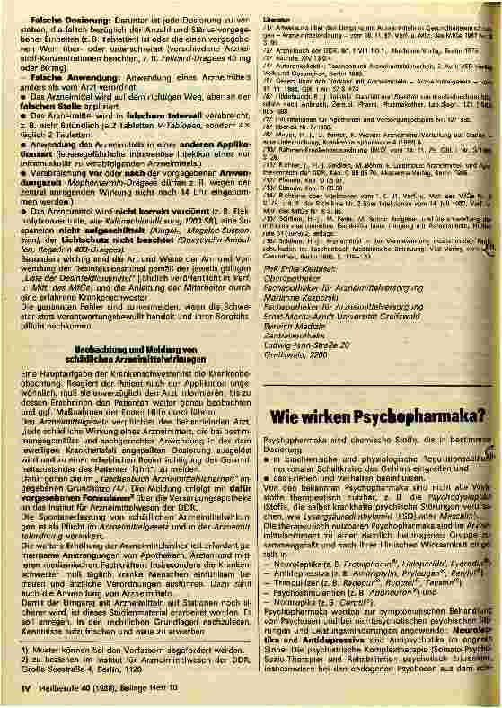 Vorschauseite 4: Aufgaben der Krankenschwester zur Gewährleistung der Arzneimittelsicherheit auf Station