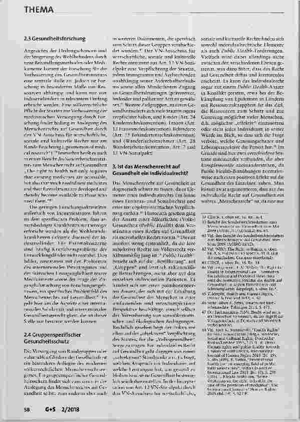 Vorschauseite 4: Das völkerrechtliche Menschenrecht auf Gesundheit und seine Umsetzung in Deutschland