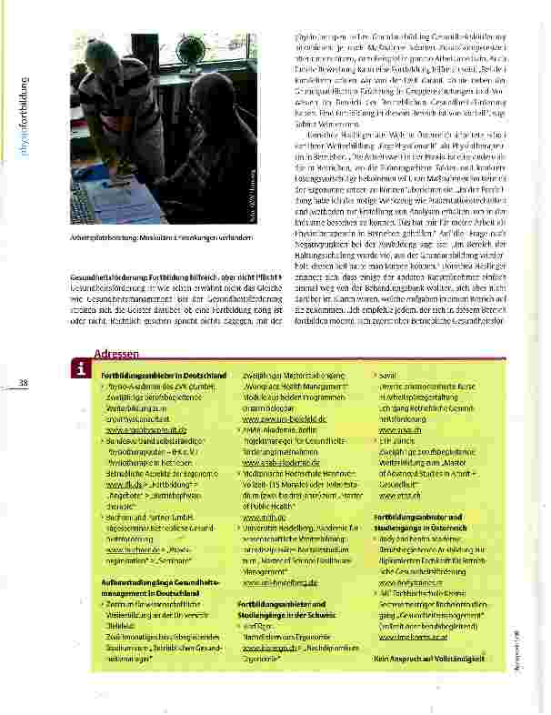 Vorschauseite 3: Fobi-Führer Betriebliches Gesundheitsmanagement Fachwissen in Firmen bringen