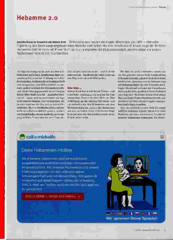 Vorschauseite 1: Hebamme 2. 0