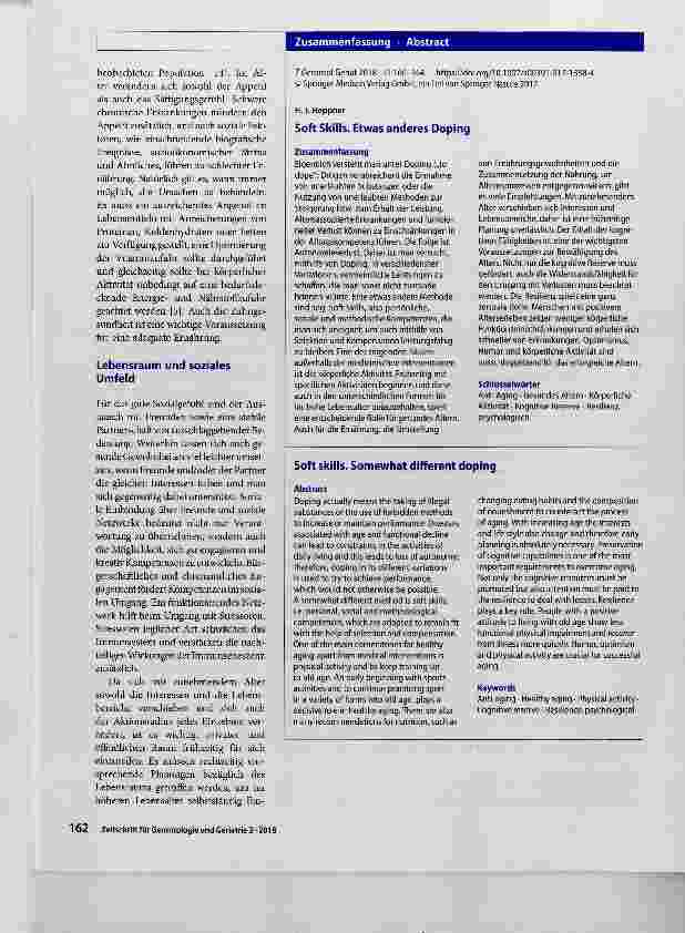 Vorschauseite 3: Soft Skills Etwas anderes Doping