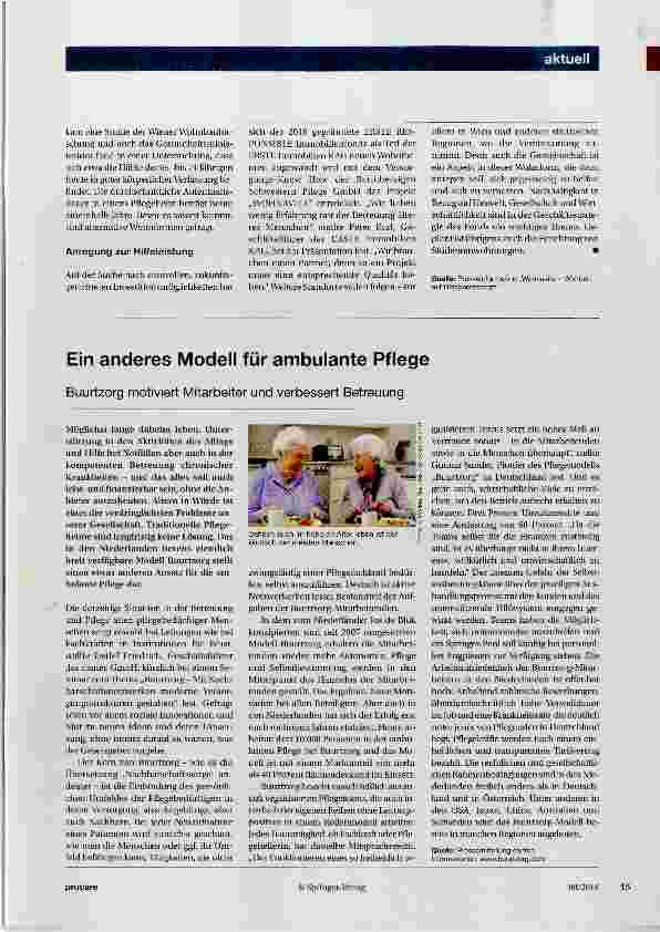 Vorschauseite 2: Selbstständig leben mit Sicherheitsnetz