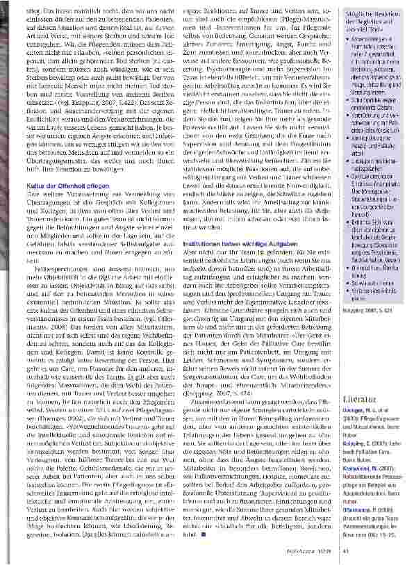 Vorschauseite 2: Wie viel Tod verträgt die Pflege?