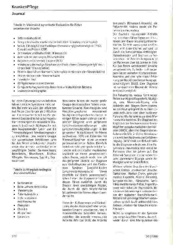 Vorschauseite 3: Ursachen und Diagnostik des Fiebers unbekannter Ursache