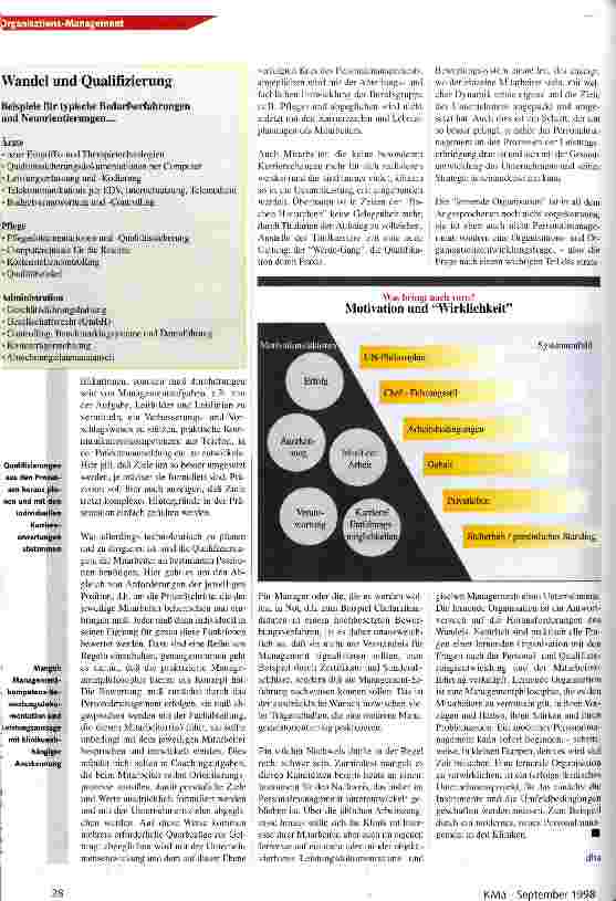 Vorschauseite 3: Vision lernende Organisation Management für/mit Menschen