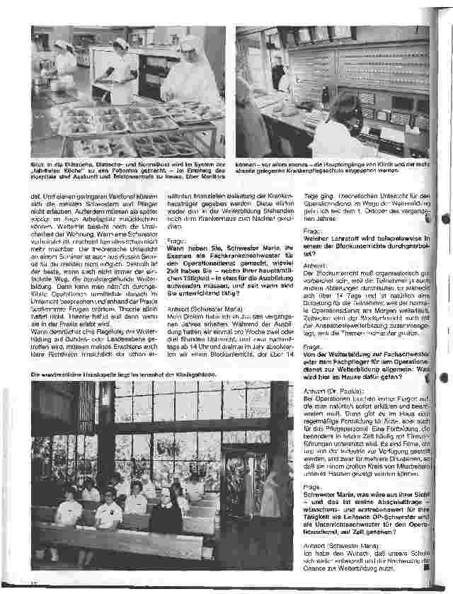 Vorschauseite 2: Das St.Josefs-Hospital in Wiesbaden Gespräch mit Chefarzt Dr. Paulus (Chirurgie) und OP-Schwester Foitzik