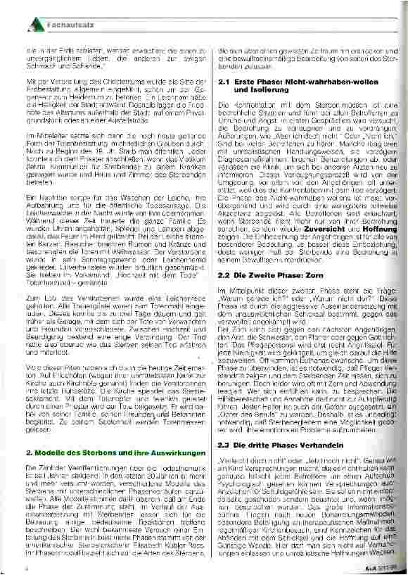 Vorschauseite 2: Sterben - Sterbebegleitung