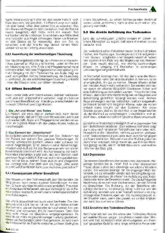 Vorschauseite 5: Sterben - Sterbebegleitung
