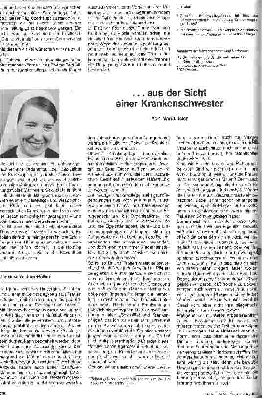 Vorschauseite 1: Umgang mit der Sexualität ... aus Sicht einer Krankenschwester